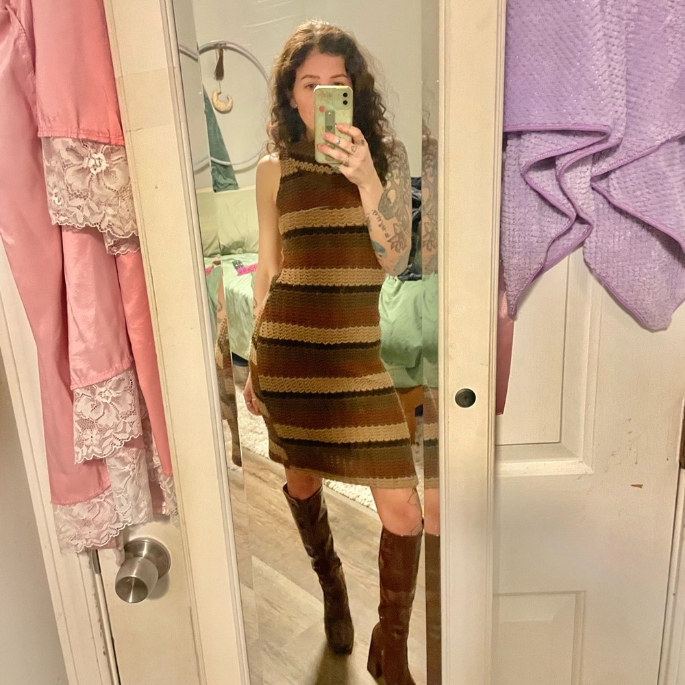 Stunning vintage knitted dress
